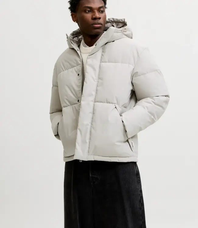 Jack & Jones Jack & Jones 12298862 JJESOHO PUFFER HOOD AW26 SN Dove