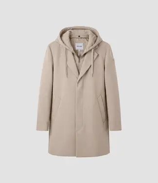 Antony Morato Antony Morato Grit regular-fit coat in viscose twill with detachable part