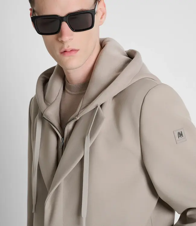 Antony Morato Antony Morato Grit regular-fit coat in viscose twill with detachable part