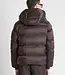 Antony Morato Antony Morato MMCO00935-FA600275 Coffee relaxed-fit coat in padded shioze nylon with logo on rubber patch