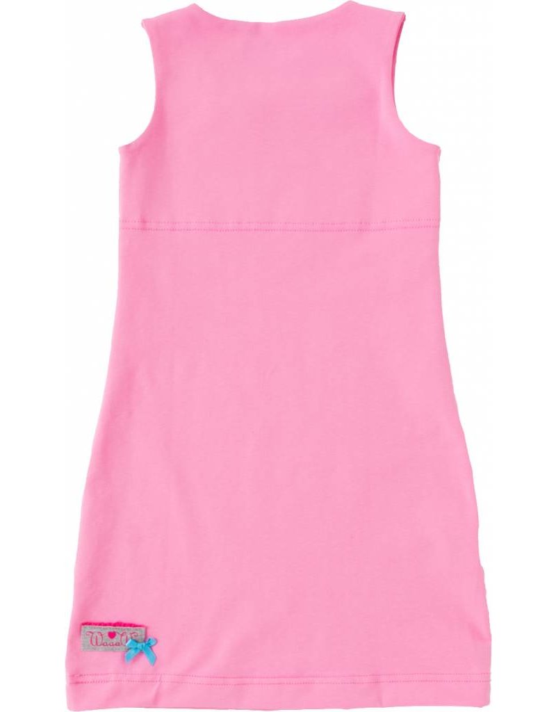 Ongebruikt Jurk 'Basic' hemd Licht roze - Waaaw kids PN-75