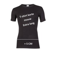 heren T-shirt extra lang M3000 zwart