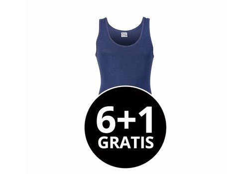 heren singlet M3000 donkerblauw voordeelpack