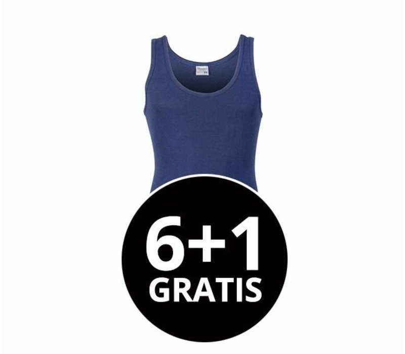 heren singlet M3000 donkerblauw voordeelpack