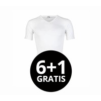 Beeren Heren T-Shirt V-Hals M3000 Wit voordeelpack