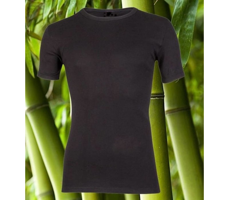 Heren Bamboo T-Shirt Zwart Mega voordeelpack