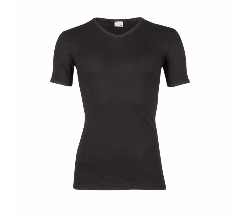 Beeren Heren T-Shirt V-Hals M3000 Zwart Mega voordeelpack