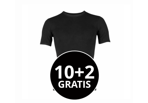 Beeren Heren Young T-Shirt Zwart mega voordeelpack