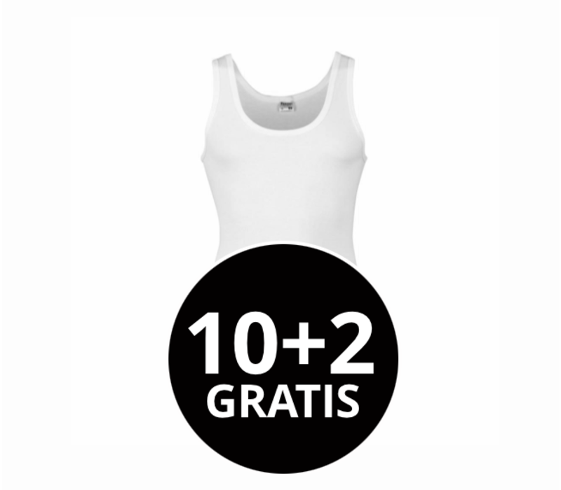 Beeren Heren Singlet M3000 Wit Mega voordeelpack