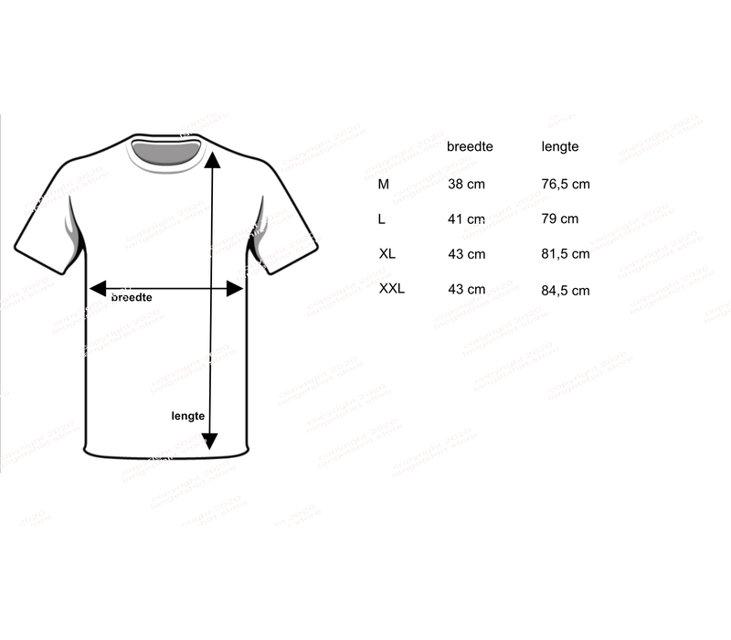 Beeren Heren Diepe V-Hals T-Shirt Extra Lang M3000 Zwart voordeelpack