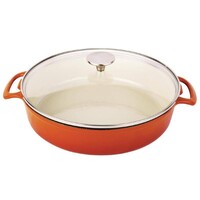 Ronde braadpannen met glazen deksel | 3 Kleuren