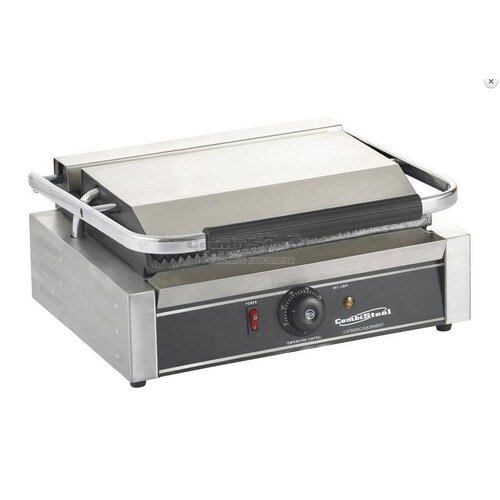  Combisteel Panini Contact Grill - Geribd Grillplaten 