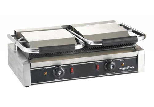  Combisteel Contact Grill - Dubbel - Gegroefd - BEST SELLER! 