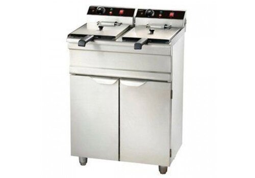  Combisteel Professionele Friteuse | Staand Model - 2 x 9 Liter 