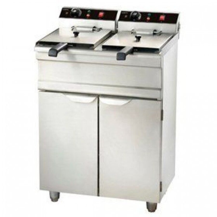Friteuse staand model - 2 x 9 Liter