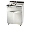 Combisteel Elektrische friteuse met onderkast - 2 x 13 Liter