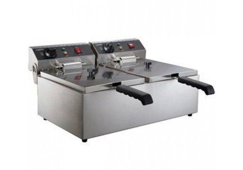  Combisteel Elektrische Tafelfriteuse 6 +6 Liter 