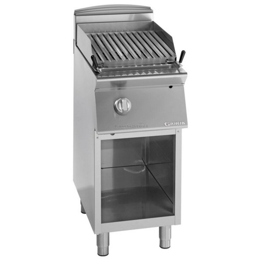 Giorik Gas Lavasteengrill met open onderbouw