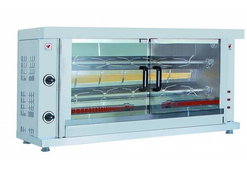  Combisteel Gas Kippengrill met 2 spitten 