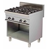 Fornuis Gas Open Onderstel | 4 x 6 kW Branders