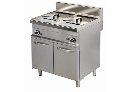  Combisteel Gasfriteuse staand model - 2 x 10 Liter 