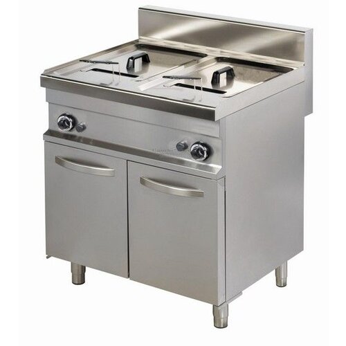  Combisteel Gasfriteuse staand model - 2 x 10 Liter 