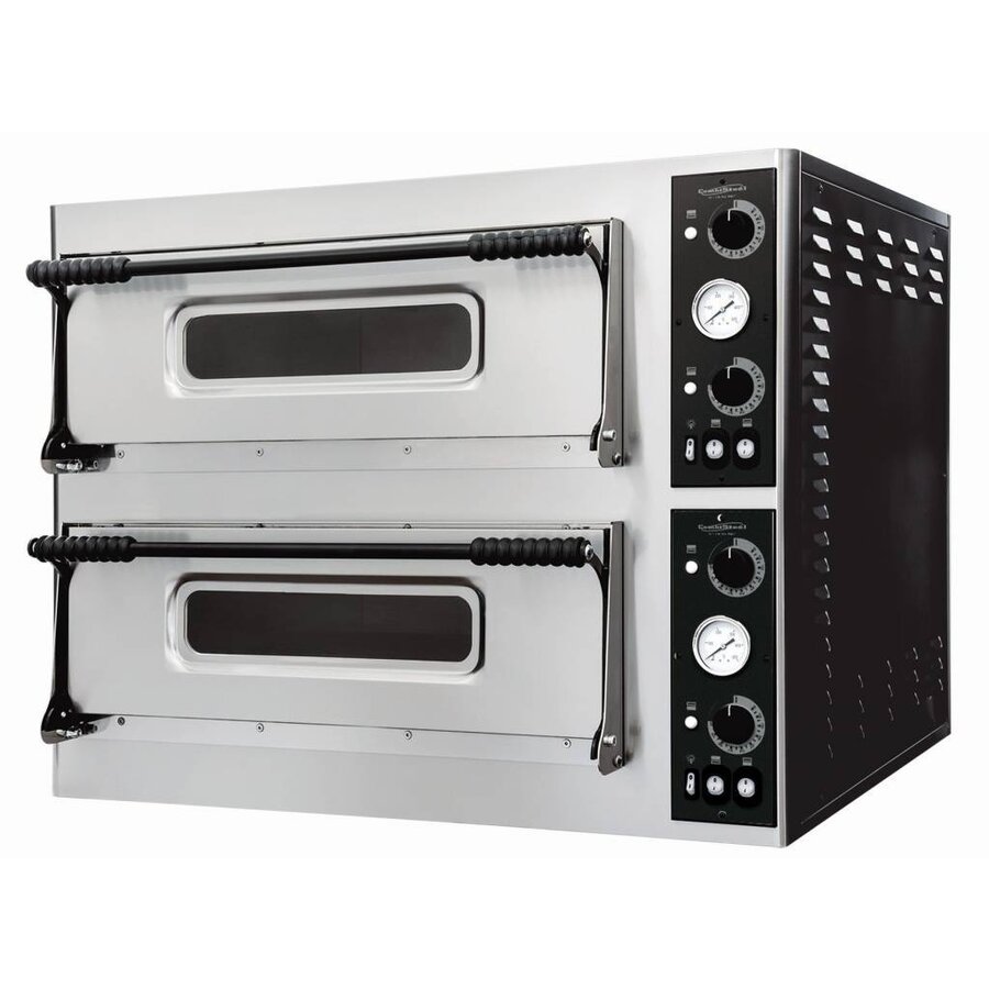 Pizzaoven Dubbel Elektrisch 9400 Watt | 8 Pizza's