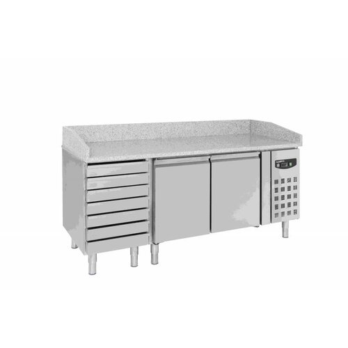  Combisteel Multifunctioneel Koelwerkbank met 2 deuren en laden 