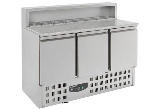  Combisteel Pizza gekoelde werkbank / saladette - 9 X 1/6 Gastronorm 