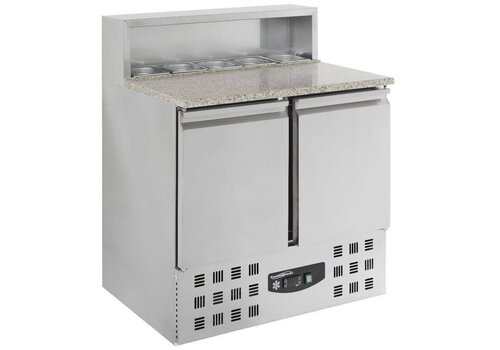 Combisteel Pizzawerkbank -2 DEUREN 90x70x110 cm 