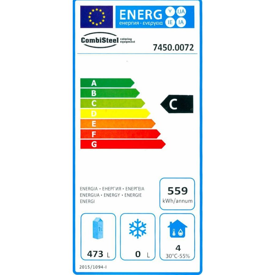 Horeca Koelkast 1 deur 650 Liter