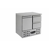 Combisteel Gekoelde werkbank RVS 1 deur 2 laden | 90 x 70 x 87 cm