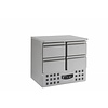 Combisteel Gekoelde RVS werkbank met 4 laden | 90 x 70 x 87 cm