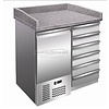 Gekoelde pizzawerkbank 1 deurs - 6 Laden +2/+8å¼C