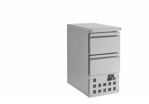  Combisteel Koelwerkbank Roestvrijstaal 2 Laden | 43,5 x 70 x 87 cm 