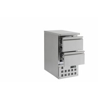 Koelwerkbank Roestvrijstaal 2 Laden | 43,5 x 70 x 87 cm