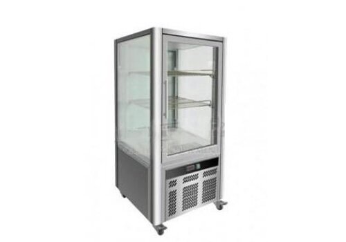  Combisteel Gekoelde gebaksvitrine - 2x GN 1/1 Rooster 270 Liter 