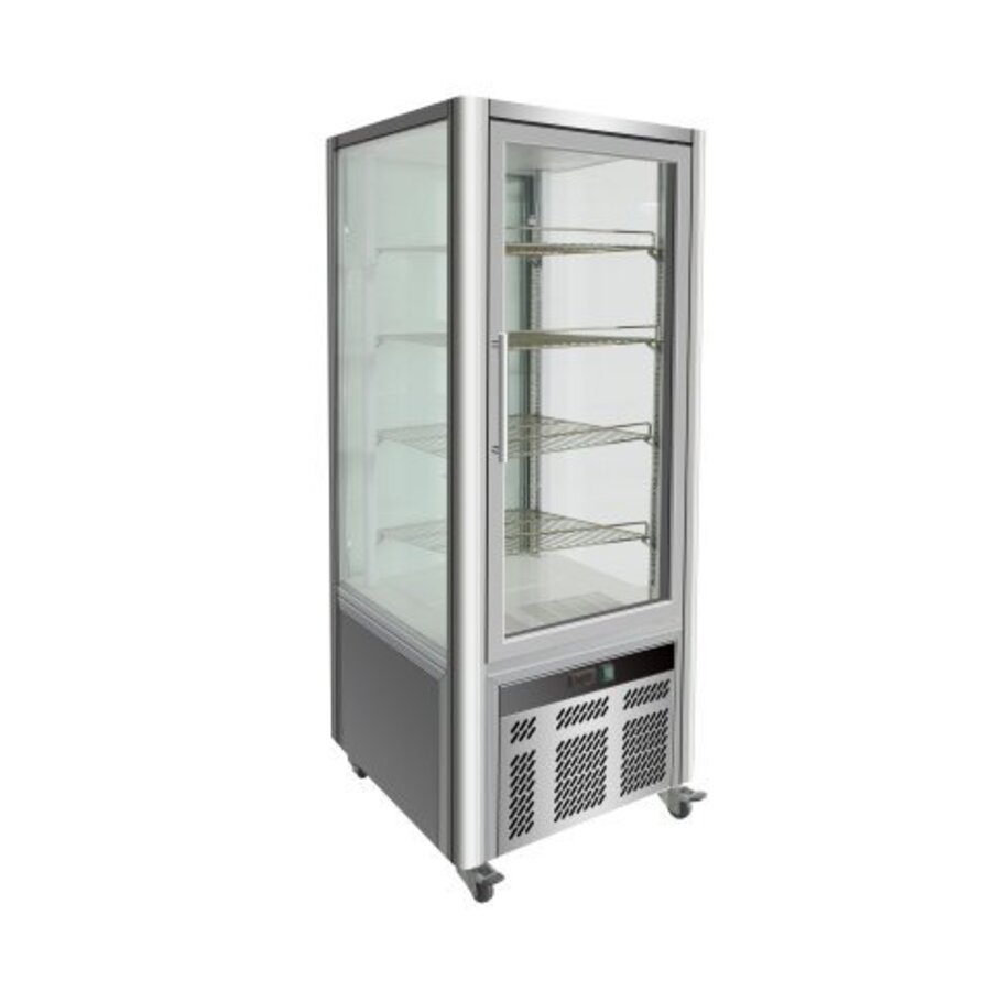 Gekoelde gebaksvitrine 4 x 1/1 GN Roosters - 468 Liter