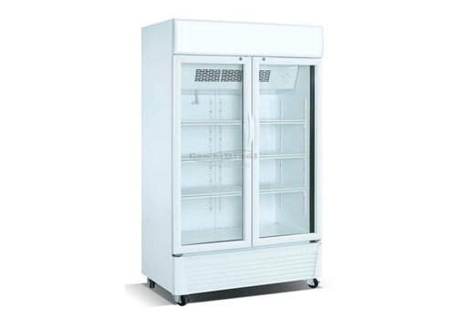  Combisteel Koelkast met Glazen Deuren 590 Liter 