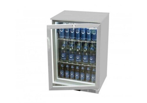  HorecaTraders Barkoelkast 1 deurs Zilver 90x60x52 cm 