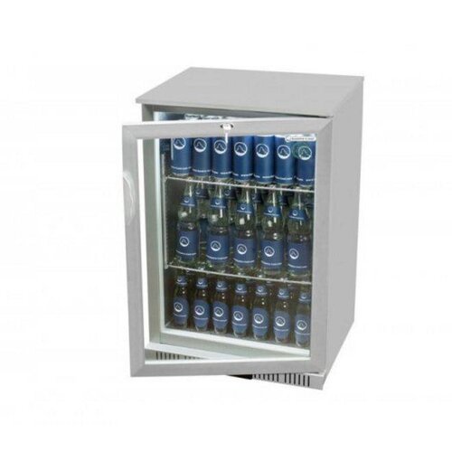  HorecaTraders Barkoelkast 1 deurs Zilver 90x60x52 cm 