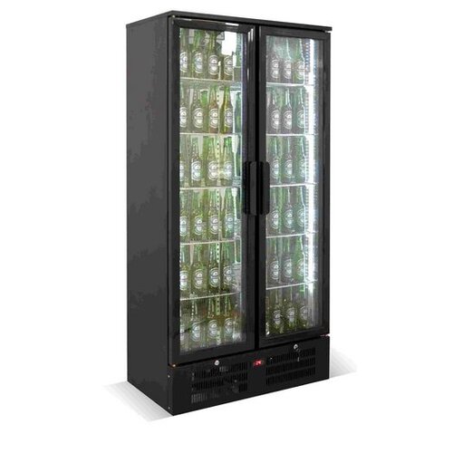  Combisteel Staand Barkoelkast 455 Liter - ZWART 