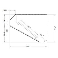 Grote RVS Afzuiging zonder Motor | 400x80x60cm