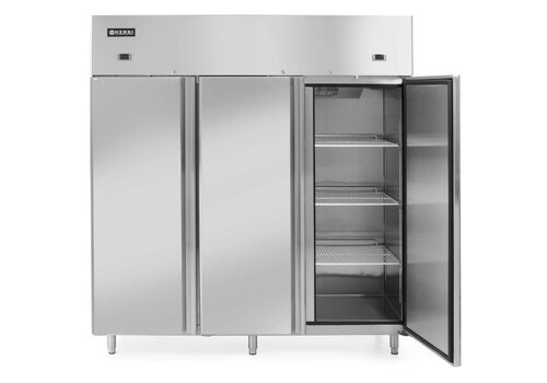  Hendi RVS Koel & Vrieskast 3 Deurs 180x75x195 cm 