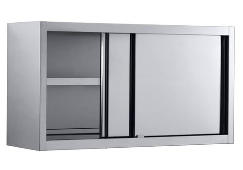  Combisteel RVS Muurkast met schuifdeuren 140x40x65 cm 