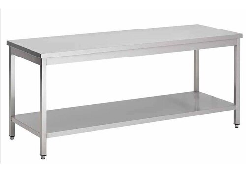  HorecaTraders RVS werktafel demontabel | 100 x 85 x 60 cm 