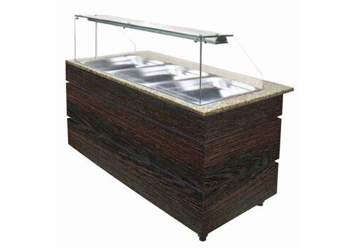  Combisteel Warm Buffet Wenge | 125x80x135 cm 