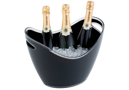  HorecaTraders Champagne bowl zwart groot 
