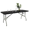 Inklapbare buffettafel zwart - 183cm