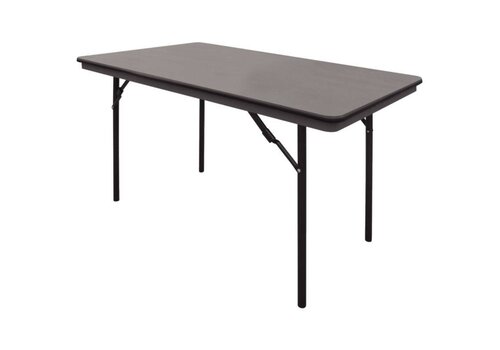  Bolero Rechthoekige Inklapbare tafel Zwart | 122 cm 